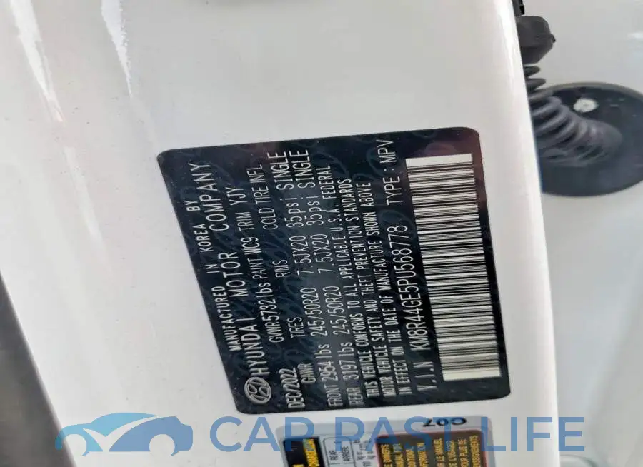 KM8R44GE5PU568778# 12