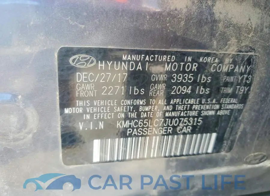 KMHC65LC7JU075315# 12