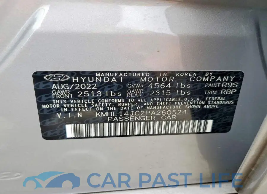 KMHL14JC2PA260524# 12