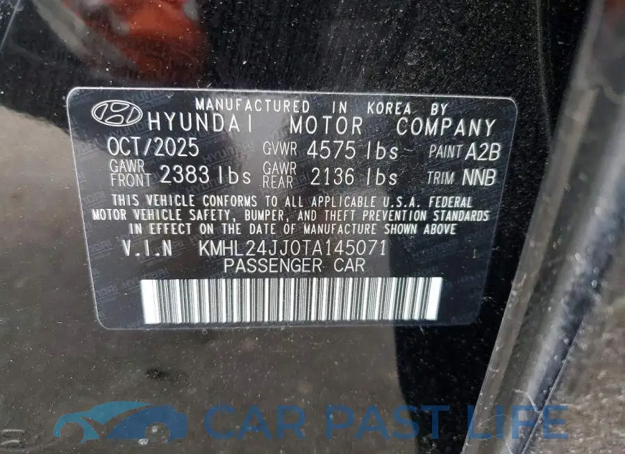 KMHL24JJ0TA145071# 12
