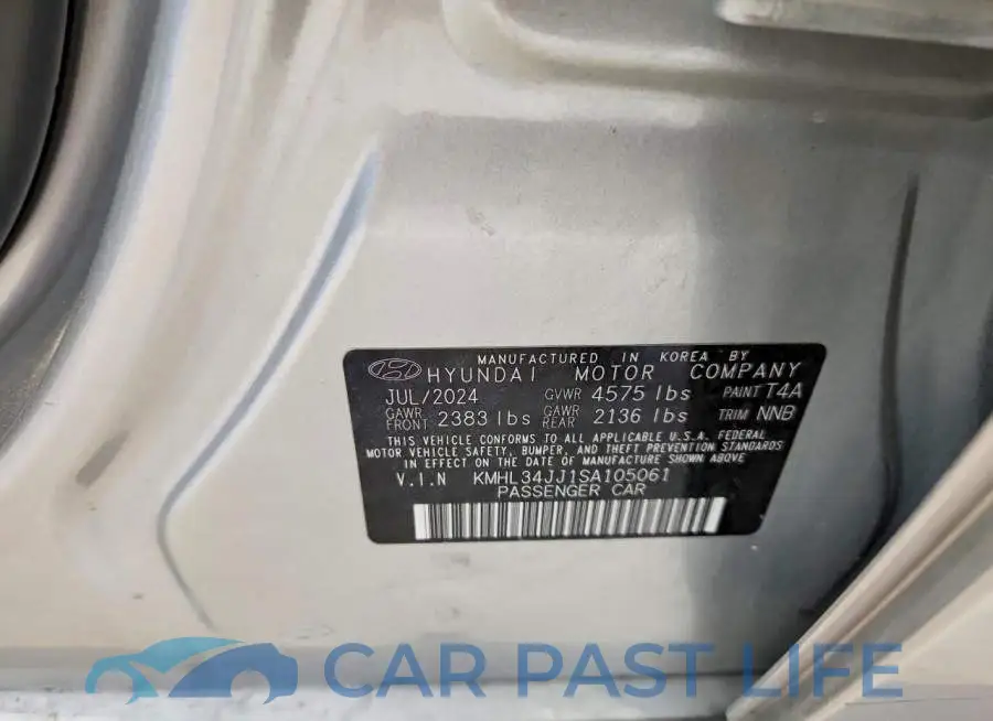 KMHL34JJ1SA105061# 12