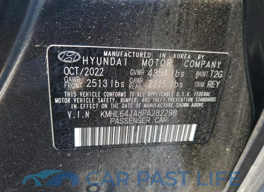 KMHL64JA8PA282298# 12