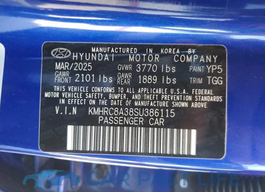 KMHRC8A38SU386115# 14