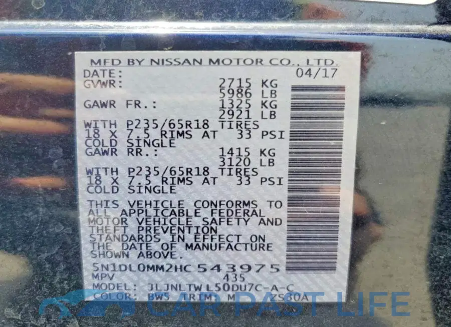 5N1DL0MM2HC543975# 14