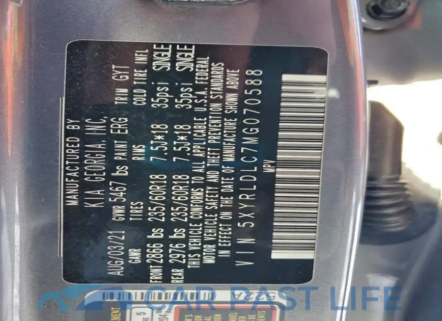 5XYRLDLC7MG070588# 13