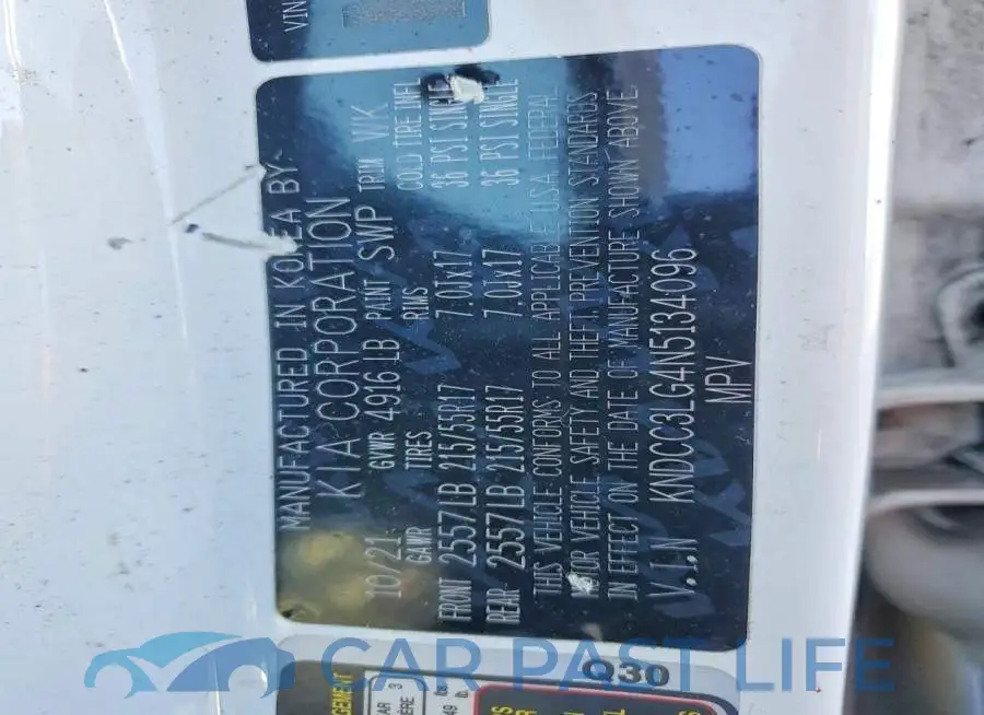 KNDCC3LG4N5134096# 13