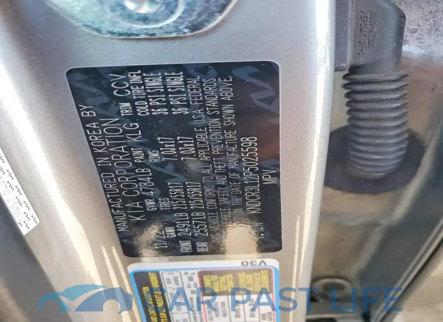 KNDCR3L12P5025598# 14
