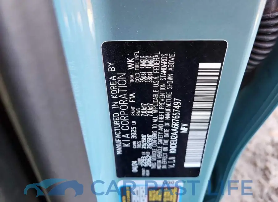 KNDEU2AA6R7657497# 13