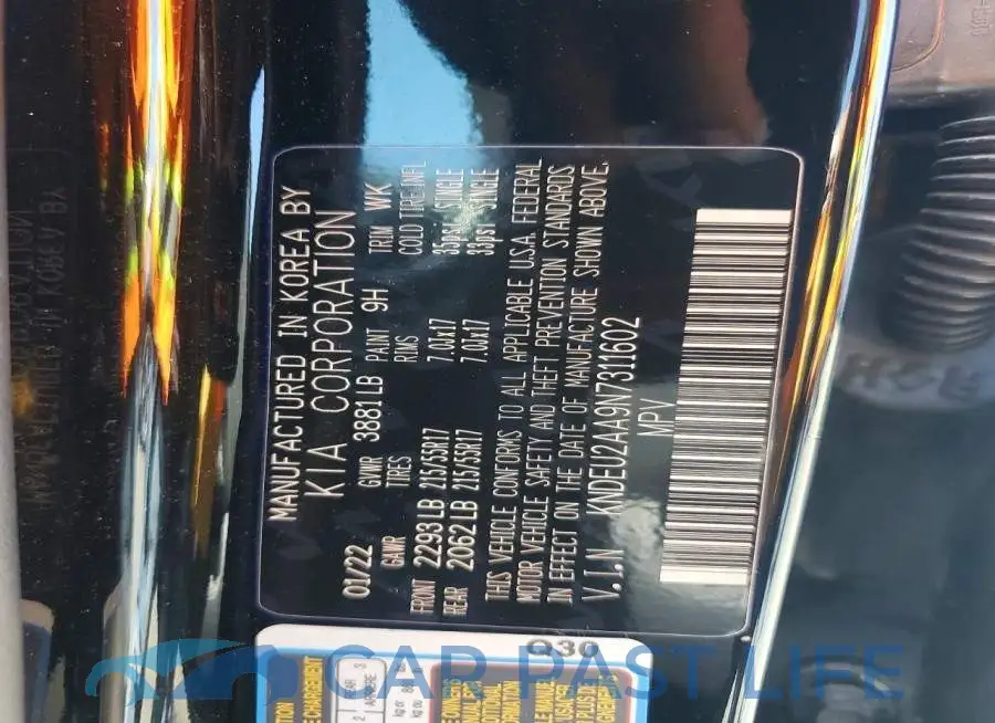 KNDEU2AA9N7311602# 13