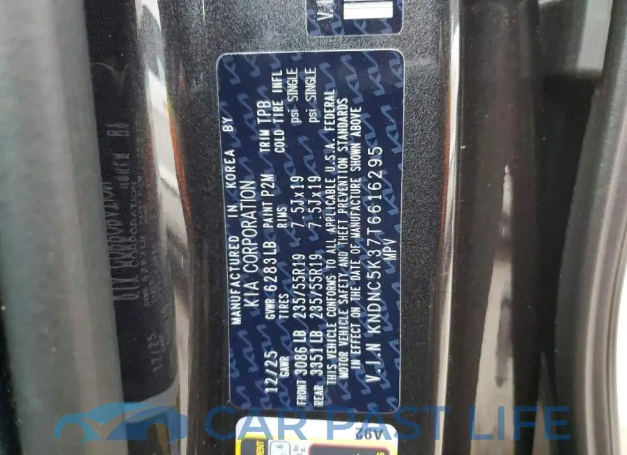 KNDNC5K37T6616295# 13