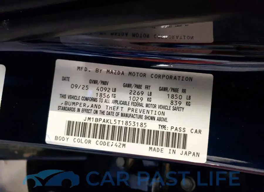 JM1BPAKL5T1853185# 12