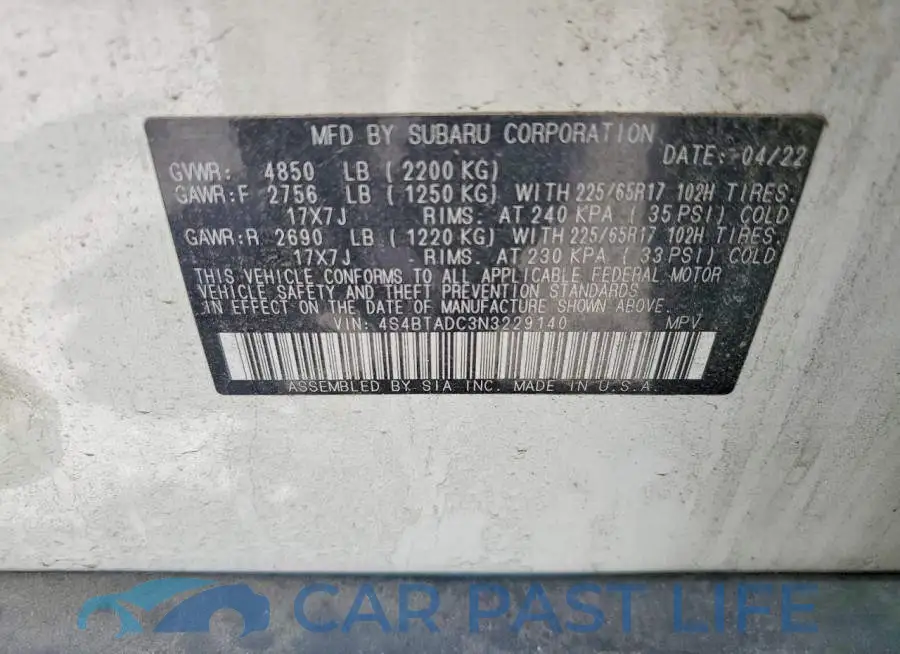 4S4BTADC3N3229140# 13