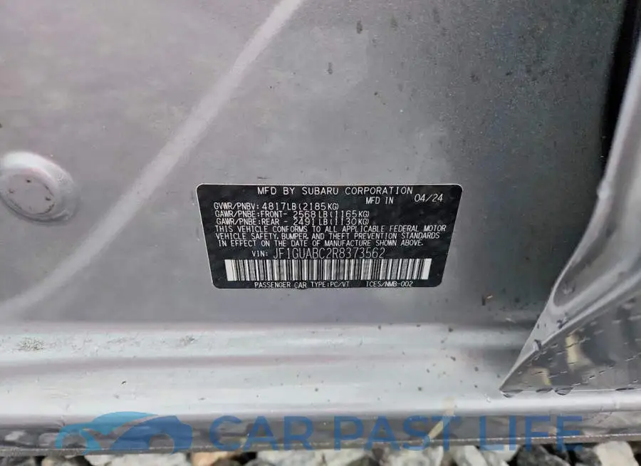 JF1GUABC2R8373562# 13