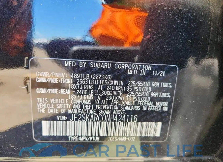JF2SKARC0NH424116# 14