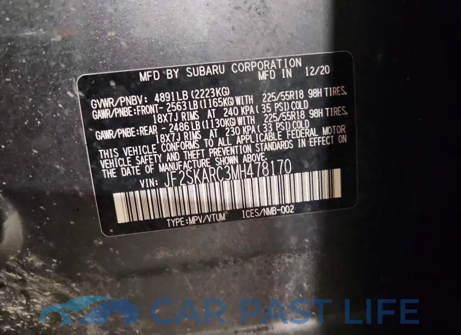 JF2SKARC3MH478170# 14