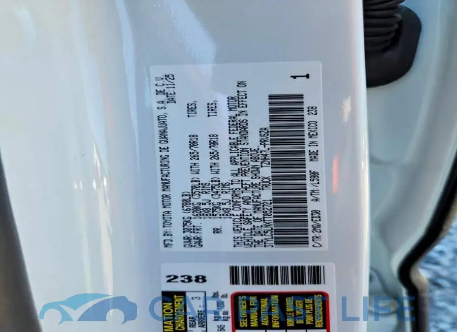 3TYLC5LNXTT052721# 12