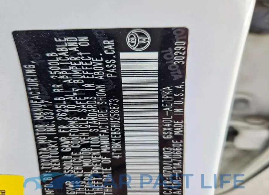 4T1BK1EB5HU258873# 13