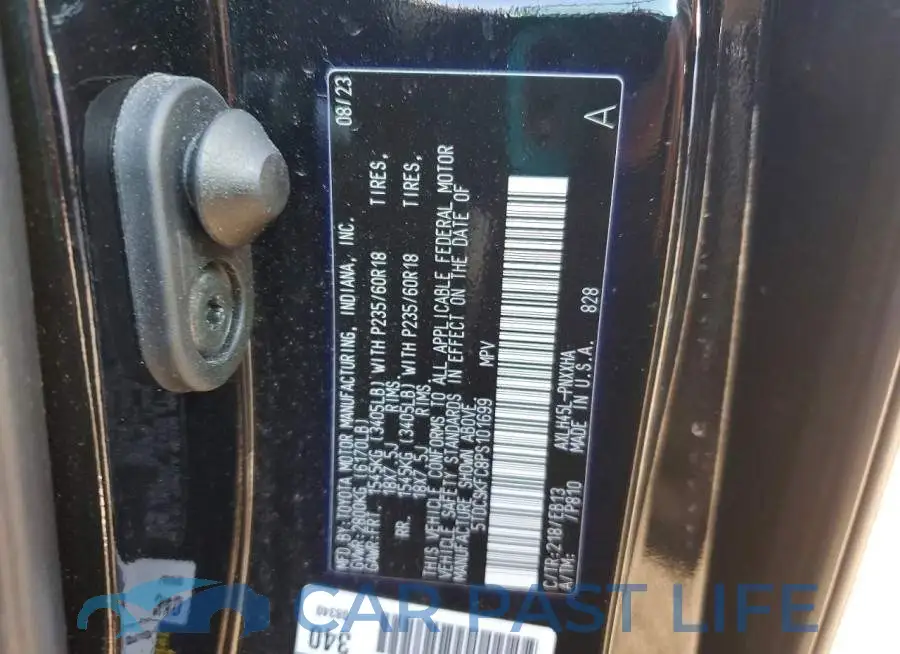 5TDCSKFC8PS101699# 13