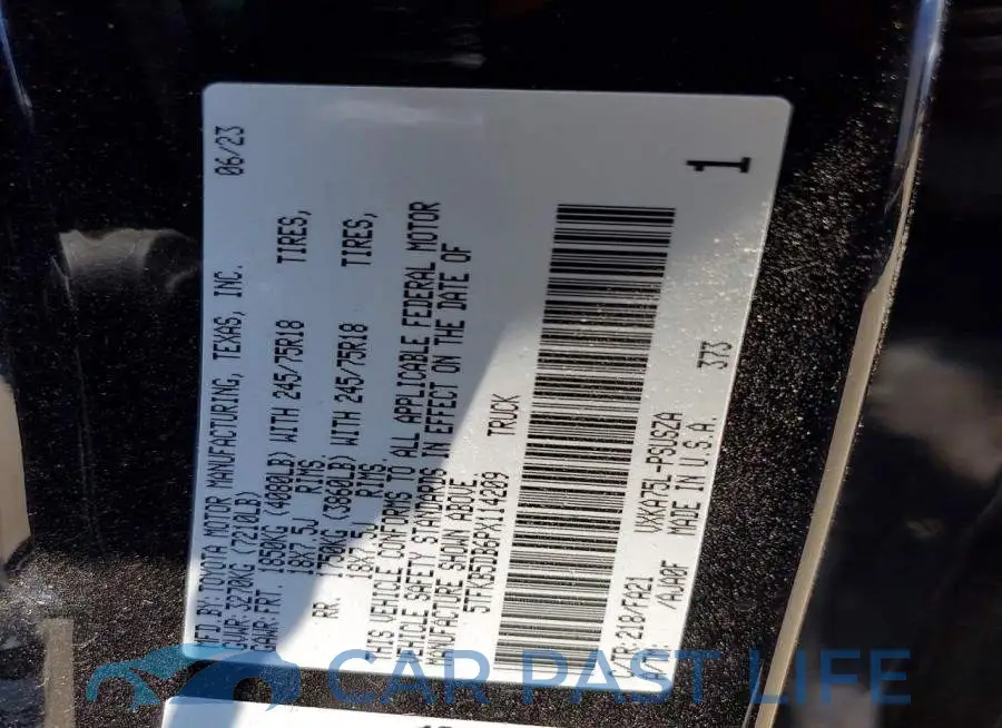 5TFKB5DB6PX114209# 13
