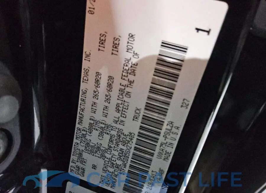 5TFWA5DB5SX275485# 13