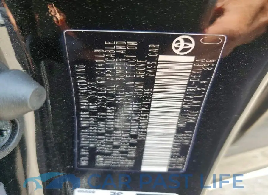 5YFB4MDE9TP415399# 12