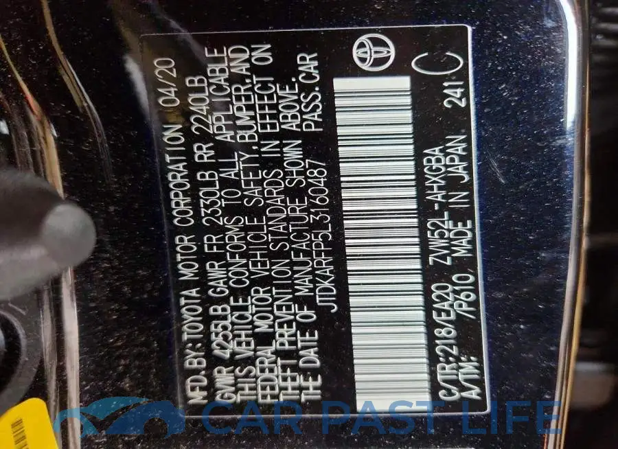 JTDKARFP5L3160487# 13