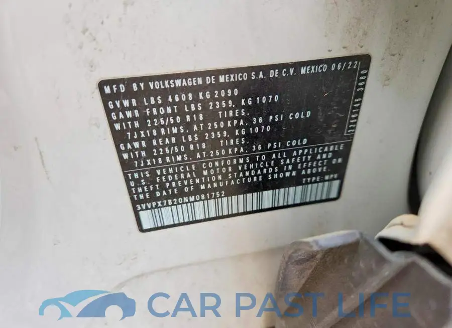 3VVPX7B20NM081752# 14