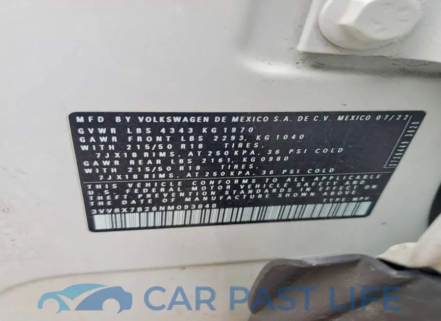 3VVRX7B26NM093848# 13