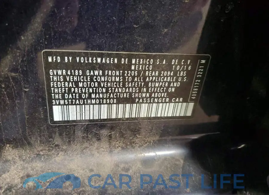 3VW5T7AU1HM018908# 12
