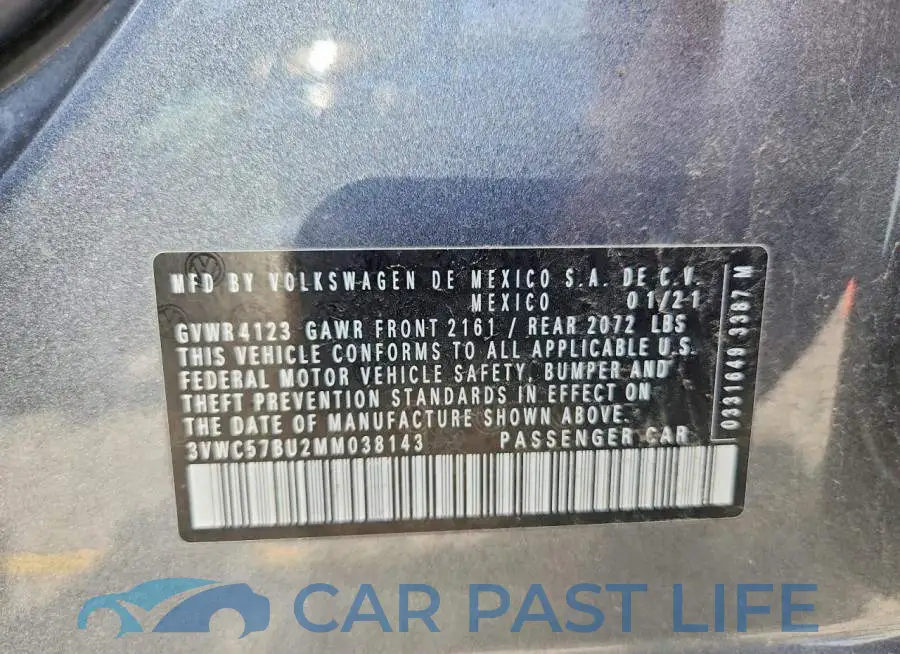 3VWC57BU2MM038143# 13