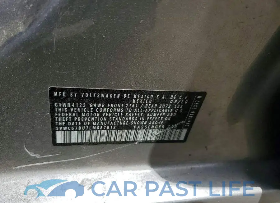 3VWC57BU7LM087918# 12