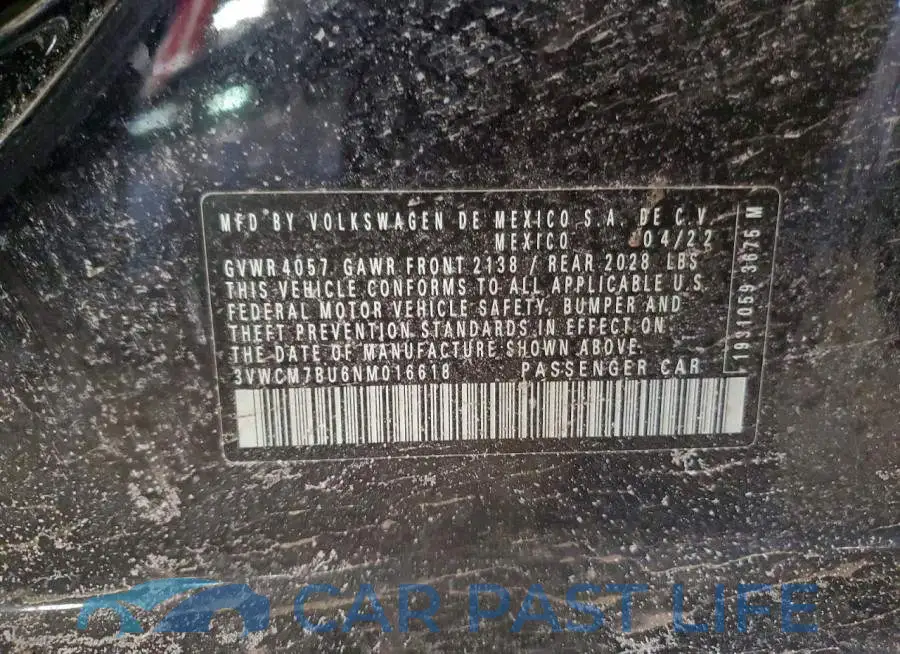 3VWCM7BU6NM016618# 12