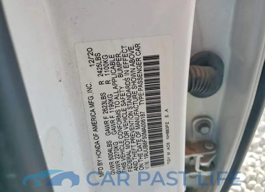 19UUB6F50MA006187# 13