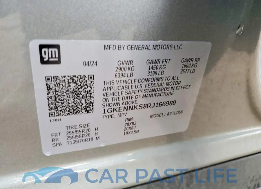 1GKENNKS8RJ166989# 13