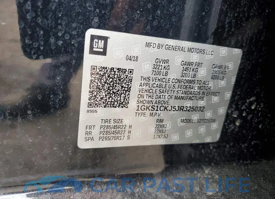 1GKS1CKJ5JR325032# 13