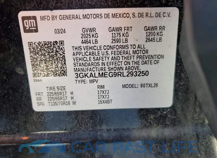 3GKALMEG9RL293250# 13