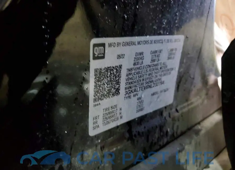 3GKALTEV6NL232764# 13