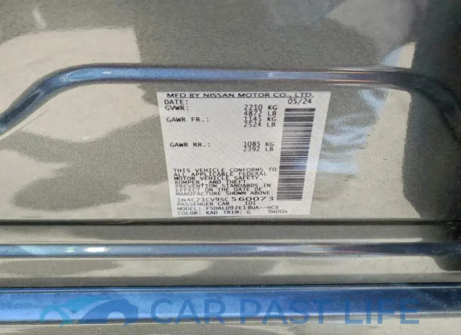 1N4CZ1CV9SC560073# 13