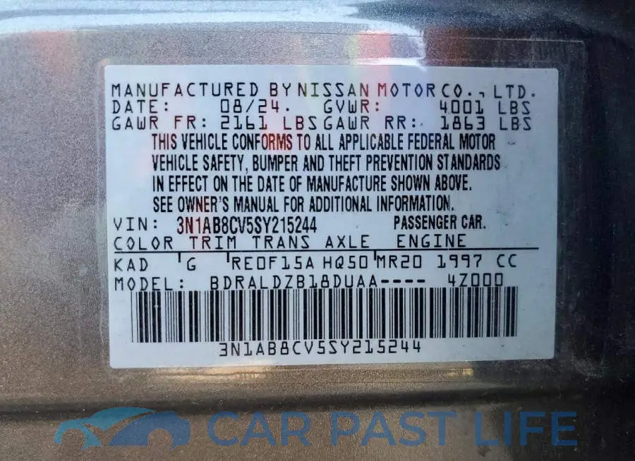 3N1AB8CV5SY215244# 12