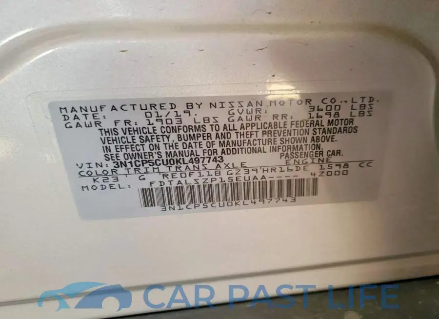 3N1CP5CU0KL497743# 13