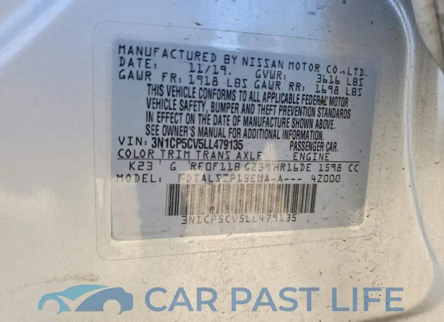 3N1CP5CV5LL479135# 14