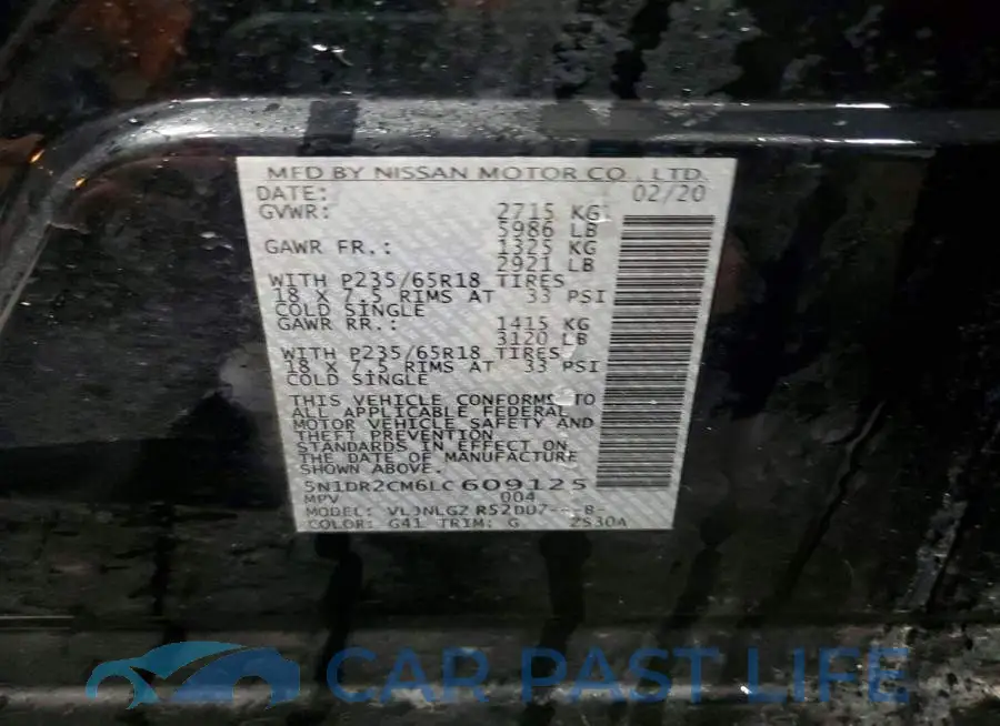 5N1DR2CM6LC609125# 12