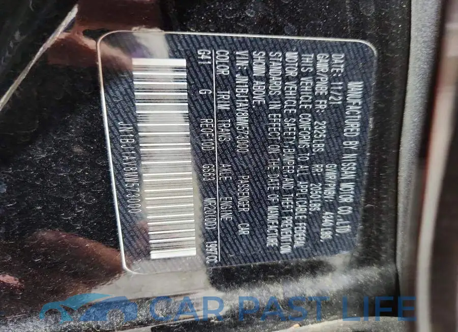 JN1BJ1AV8MW573000# 13