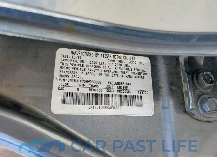 JN1BJ1CP5HW030868# 13