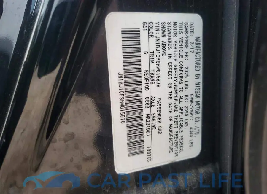 JN1BJ1CP9HW015676# 13