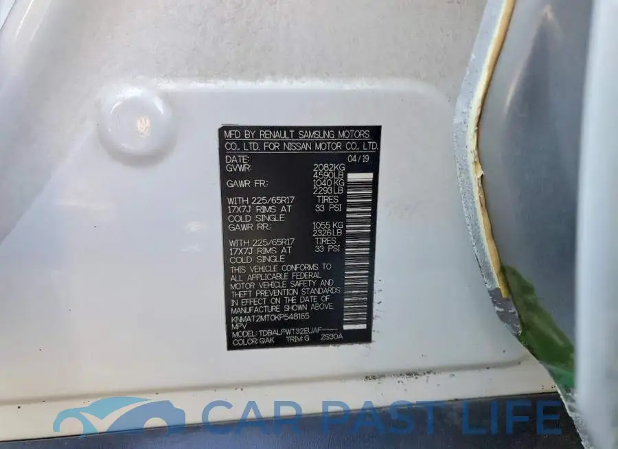 KNMAT2MT0KP548165# 14