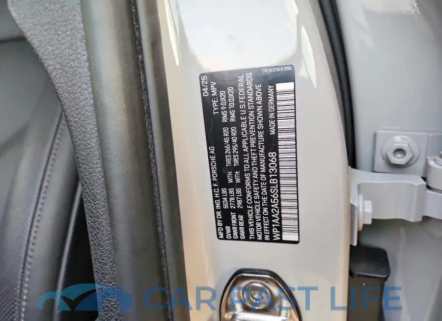 WP1AA2A56SLB13068# 13