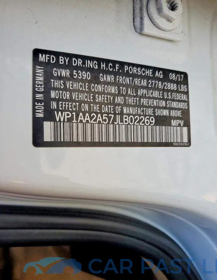 WP1AA2A57JLB02269# 13