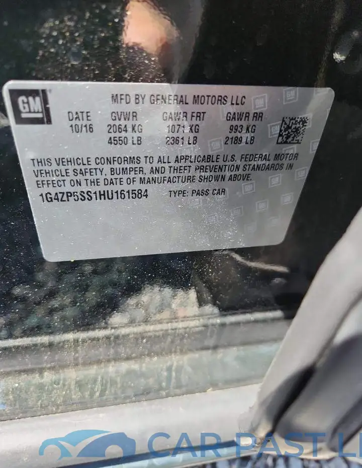 1G4ZP5SS1HU161584# 12