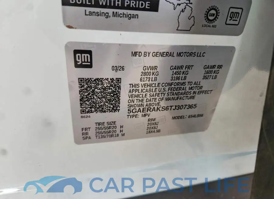 5GAERAKS6TJ307365# 13